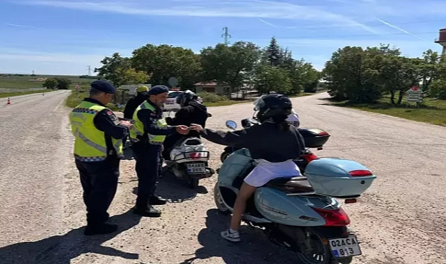 Edirne’de 1 ayda 985 motosiklet ve sürücüsü denetlendi