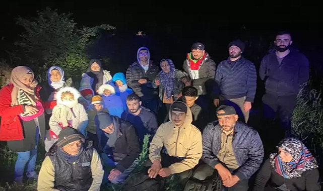 Edirne'de 21 kaçak göçmen yakalandı