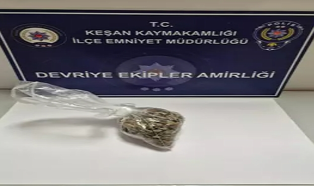 Edirne'de araçta marihuana ele geçirildi
