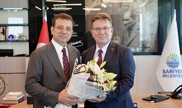 İmamoğlu, Sarıyer Belediye Başkanı Aksu'yu Ziyaret Etti