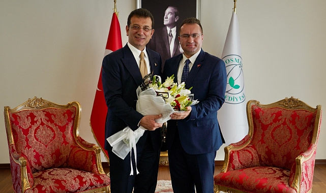İmamoğlu, Gaziosmanpaşa Belediye Başkanı Bahçetepe'yi Tebrik Etti