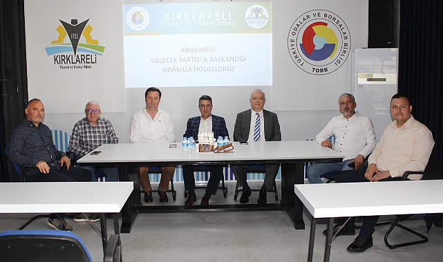 Gelecek Partisi Genel Başkan Yardımcısı Ferhat Esener, Kırklareli TSO'yu Ziyaret Etti