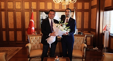 İMAMOĞLU'NDAN TUZLA BELEDİYE BAŞKANI BİNGÖL'E TEBRİK ZİYARETİ