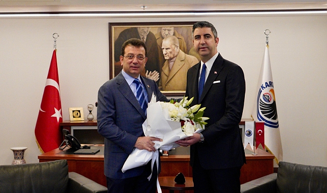 İmamoğlu, Kartal Belediye Başkanı Yüksel'i Tebrik Etti