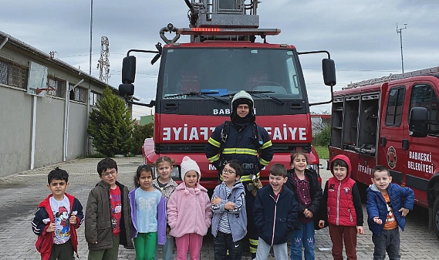 Miniklerden İtfaiye İstasyonu Ziyareti