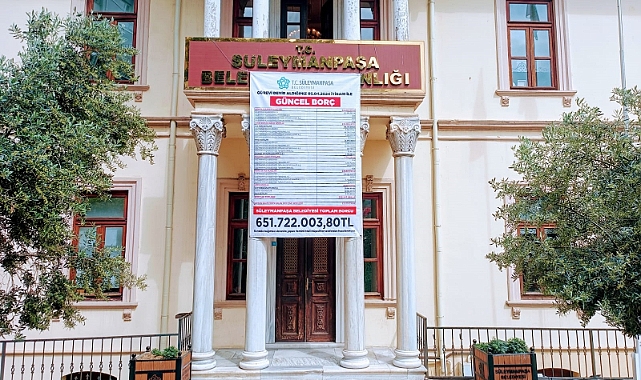 Süleymanpaşa Belediyesi Devralınan Borç Miktarını Paylaştı