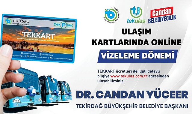 Ulaşım Kartlarında Online Vizeleme Kolaylığı