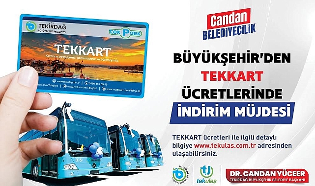 Belediye Ulaşım Kartlarında İndirim Yaptı