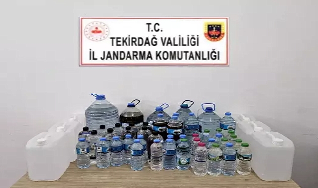 Tekirdağ'da sahte içki ve uyuşturucu ele geçirildi