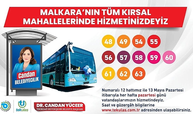 Tüm Kırsal Mahallelere Toplu Taşıma Hizmeti