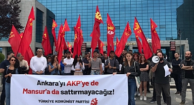 Türkiye Komünist Partisi'nden eylem: 'Ankara'yı AKP'ye de Mansur'a da sattırmayacağız'