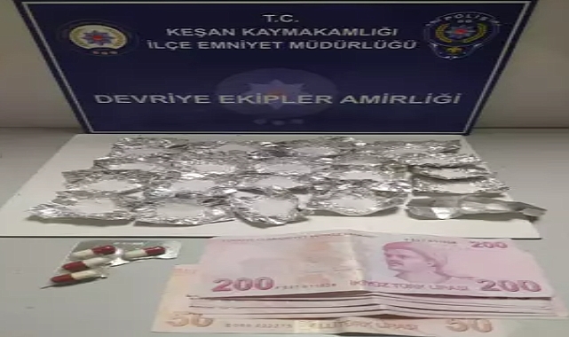 Üzerinde ve aracında uyuşturucu ele geçirilen şüpheliye tutuklama