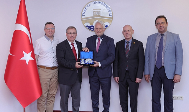 ALMANYA'NIN İSTANBUL BAŞKONSOLOSU JOHANNES REGENBRECHT'DAN REKTÖR PROF. DR. ERHAN TABAKOĞLU'NA ZİYARET