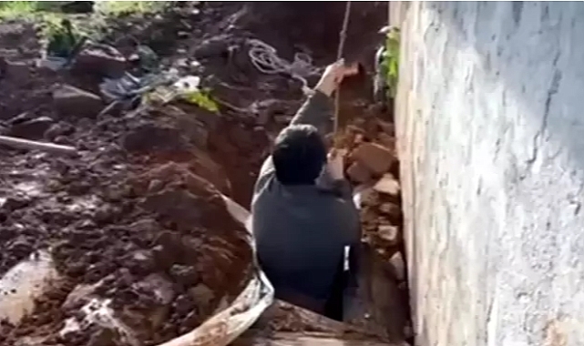 Asansör sistemi kurup, kaçak kazı yapan 4 şüpheliye gözaltı