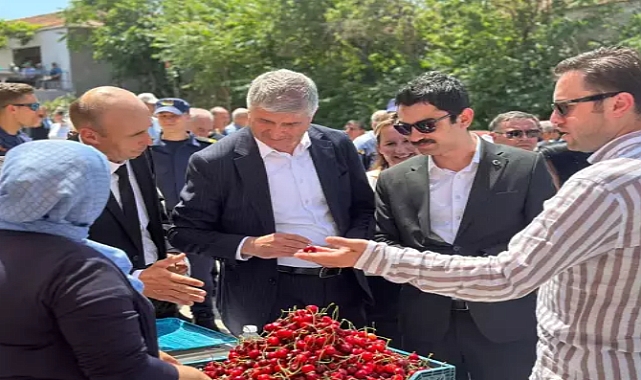 Edirne'de 13 ülkeye ihraç edilen 'Çeribaşı kirazı'nın hasat şenliği yapıldı