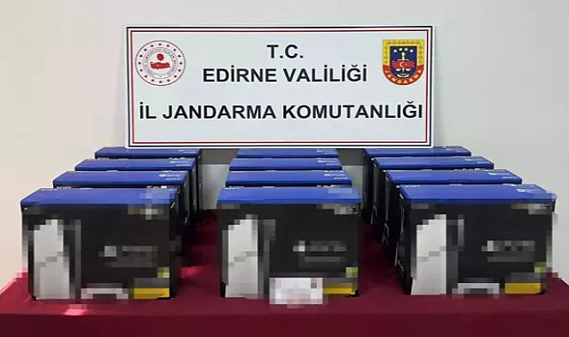 Edirne'de 300 bin lira değerinde gümrük kaçağı 12 oyun konsolu ele geçirildi