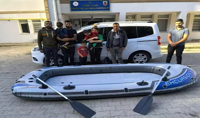 Edirne'de 7 kaçak göçmen ile 1 organizatör yakalandı