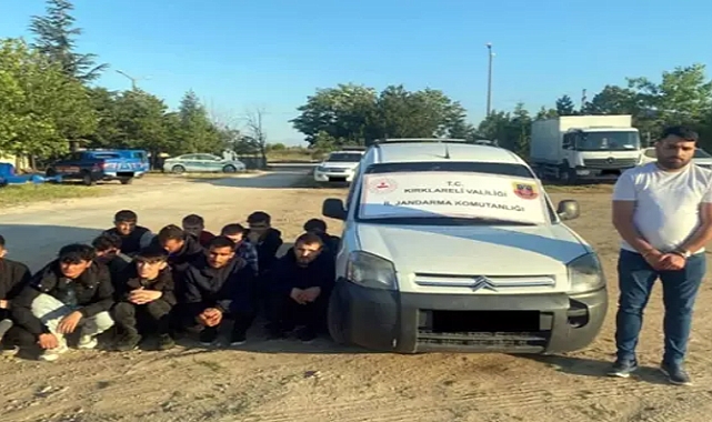 Kırklareli'de 254 göçmen yakalandı; 4 organizatör tutuklandı