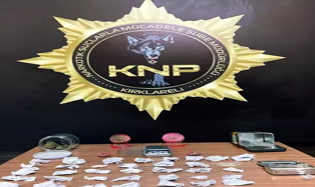 Kırklareli'de satışa hazır uyuşturucular ele geçti; 1 tutuklama