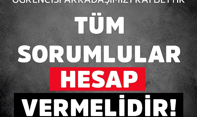 Solcu Liseliler-TKP: Tüm sorumlular haber vermelidir