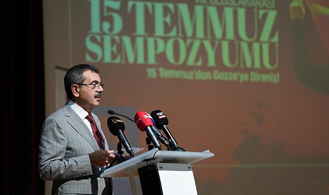 BAKAN TEKİN, "8. ULUSLARARASI 15 TEMMUZ SEMPOZYUMU"NA KATILDI