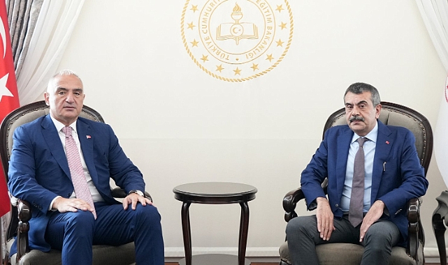 BAKAN YUSUF TEKİN, KÜLTÜR VE TURİZM BAKANI ERSOY'U AĞIRLADI