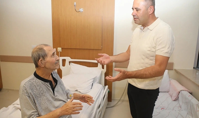 BAŞKAN BULUT'TAN GEÇMİŞ OLSUN ZİYARETİ