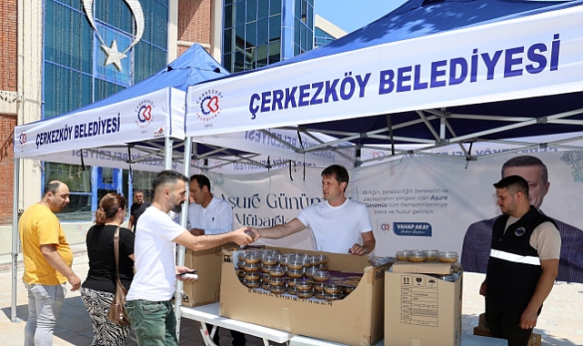 ÇERKEZKÖY BELEDİYESİ AŞURE İKRAM ETTİ