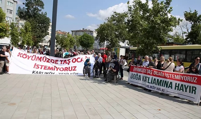 Edirne'de taş ocağı istemeyen köylüler imza topladı