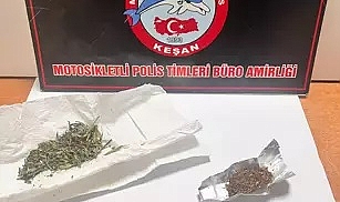 EDİRNE'DE UYUŞTURUCUYLA YAKALANAN 3 ŞÜPHELİYE GÖZALTI