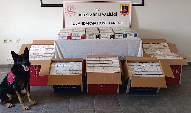 KIRKLARELİ İL JANDARMA KOMUTANLIĞI TÜTÜN KAÇAKÇILIĞI OPERASYONUNDA BAŞARILI