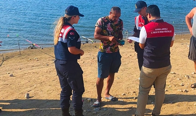 Kırklareli Kayalı Barajı'nda Ortak Balıkçılık Denetimi