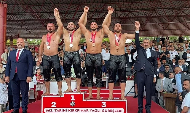 KIRKPINAR GÜREŞLERİ'NDE DERECEYE GİREN 59 PEHLİVAN BELLİ OLDU