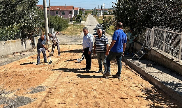 Alpullu'da Yol Çalışmaları Tüm Hızıyla Devam Ediyor