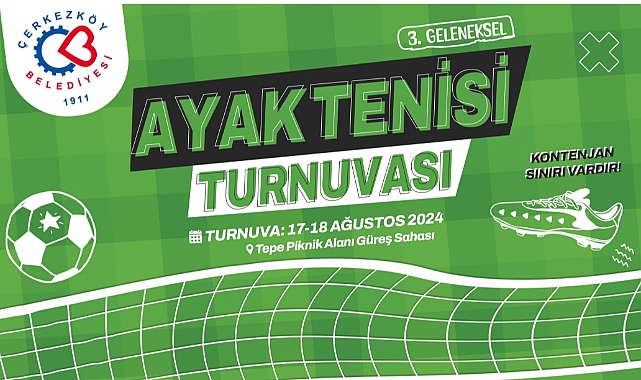 AYAK TENİSİ TURNUVAMIZIN KAYITLARI BAŞLIYOR