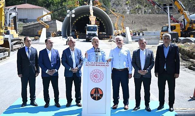 BOLU DAĞI TÜNELİ’NDEKİ ÇALIŞMALAR 19 EYLÜL’DE TAMAMLANACAK