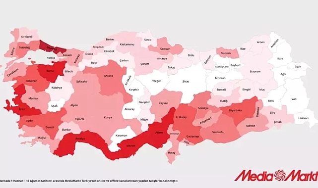 MediaMarkt ‘Türkiye’nin Isı Haritası’nı yayınladı: Klima satışları 3 kattan fazla arttı