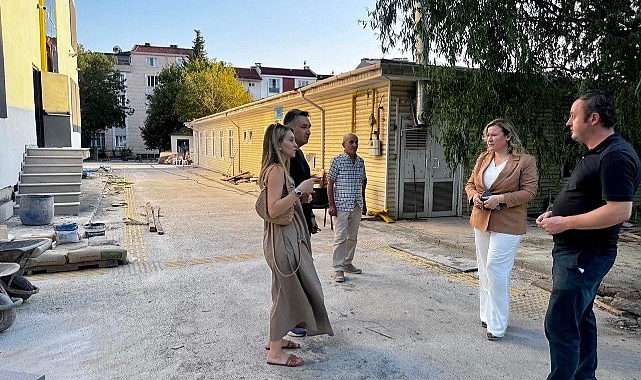 Özefsun, İstiklal Ortaokulu İnşaatını İnceledi
