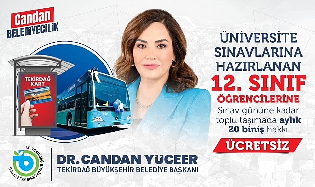 12. SINIF ÖĞRENCİLERİNE ULAŞIM MÜJDESİ