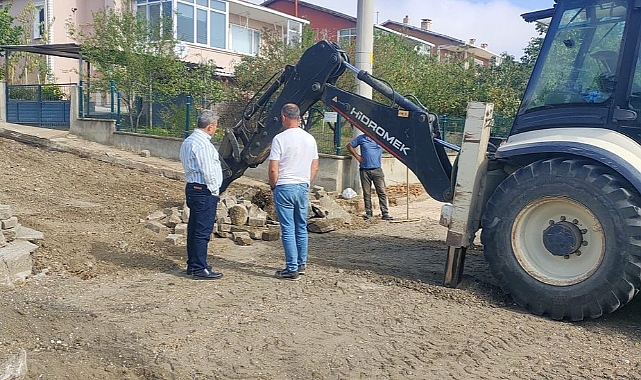 Alpullu'da Yol Çalışmaları Hız Kesmiyor