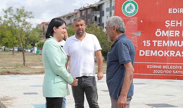 BAŞKAN GENCAN AKIN, 15 TEMMUZ PARKI’NDA YÜRÜTÜLEN YENİLEME ÇALIŞMALARINI YERİNDE İNCELEDİ!