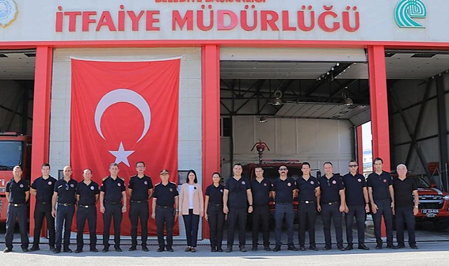 BAŞKAN GENCAN AKIN, İTFAİYE MÜDÜRLÜĞÜNÜ ZİYARET ETTİ