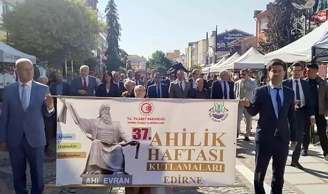 Edirne ve Tekirdağ'da Ahilik Haftası kutlamaları