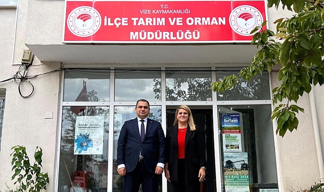 Kaymakam Kemal Balaban’dan İlçe Tarım ve Orman Müdürlüğüne Ziyaret