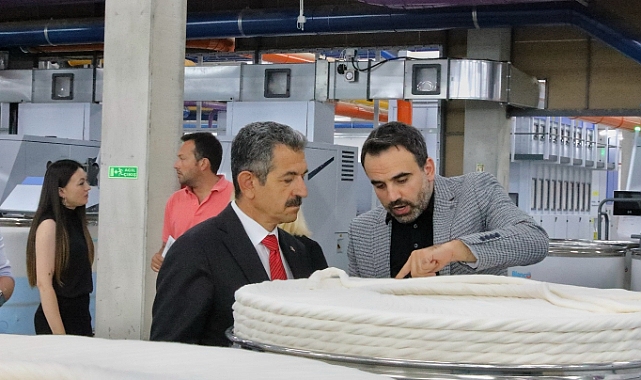 Kırklareli Valisi Birol Ekici, İmka İplik Firmasını Ziyaret Etti