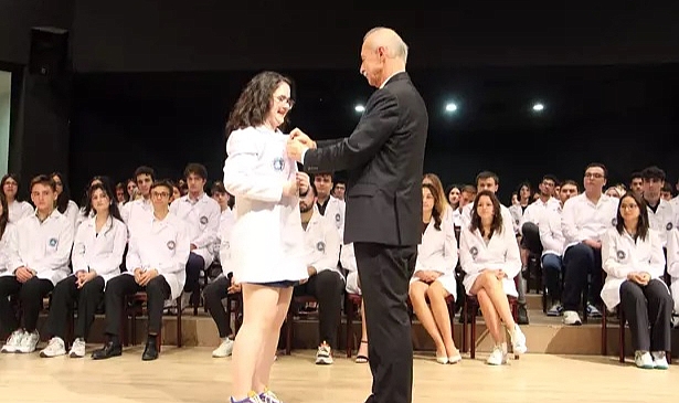 Trakya Üniversitesi'nde hekim adayları için 'beyaz önlük' töreni