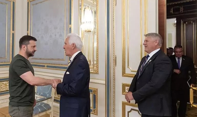 Zelenski, ABD Kongresi delegasyonuyla Kiev’de görüştü