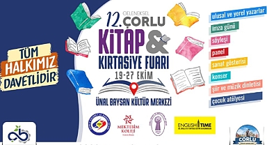 12. Çorlu Kitap ve Kırtasiye Fuarı Kapılarını Açıyor