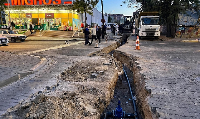 Babaeski'de Su Hattı Çalışmaları Başladı