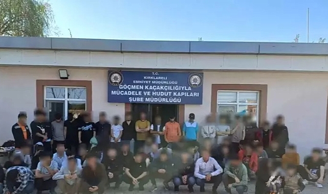 Kırklareli'de 48 kaçak göçmen yakalandı